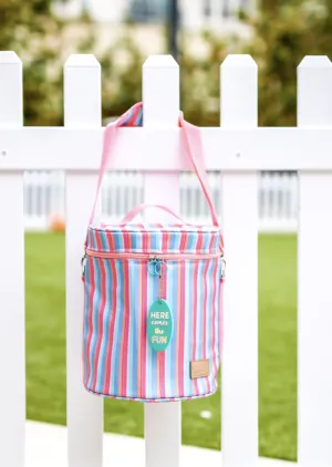 3HappyHooligans: Soft Cooler - Poolside Stripe