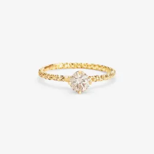 5mm Brown Diamond Homespun Solitaire Ring | R9006BR
