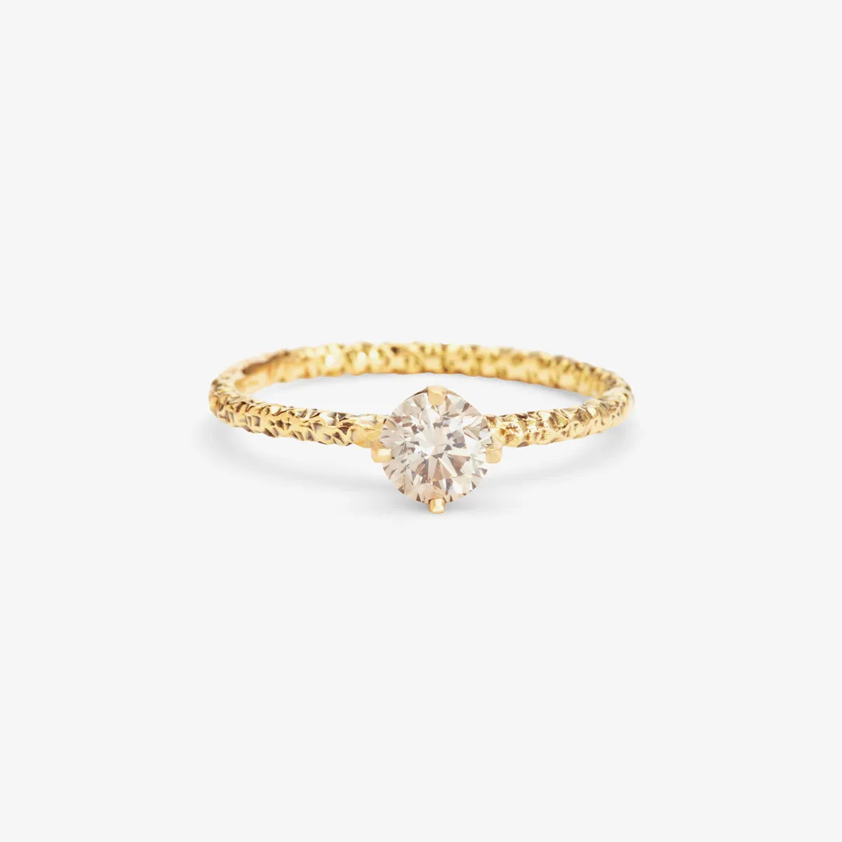 5mm Brown Diamond Homespun Solitaire Ring | R9006BR