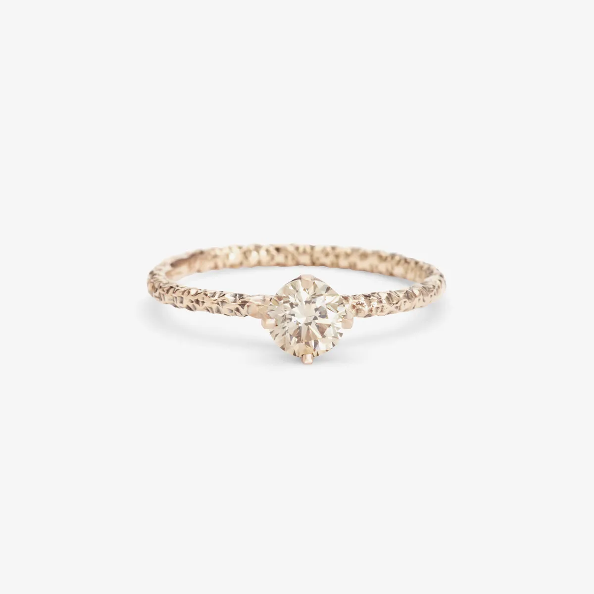 5mm Brown Diamond Homespun Solitaire Ring | R9006BR