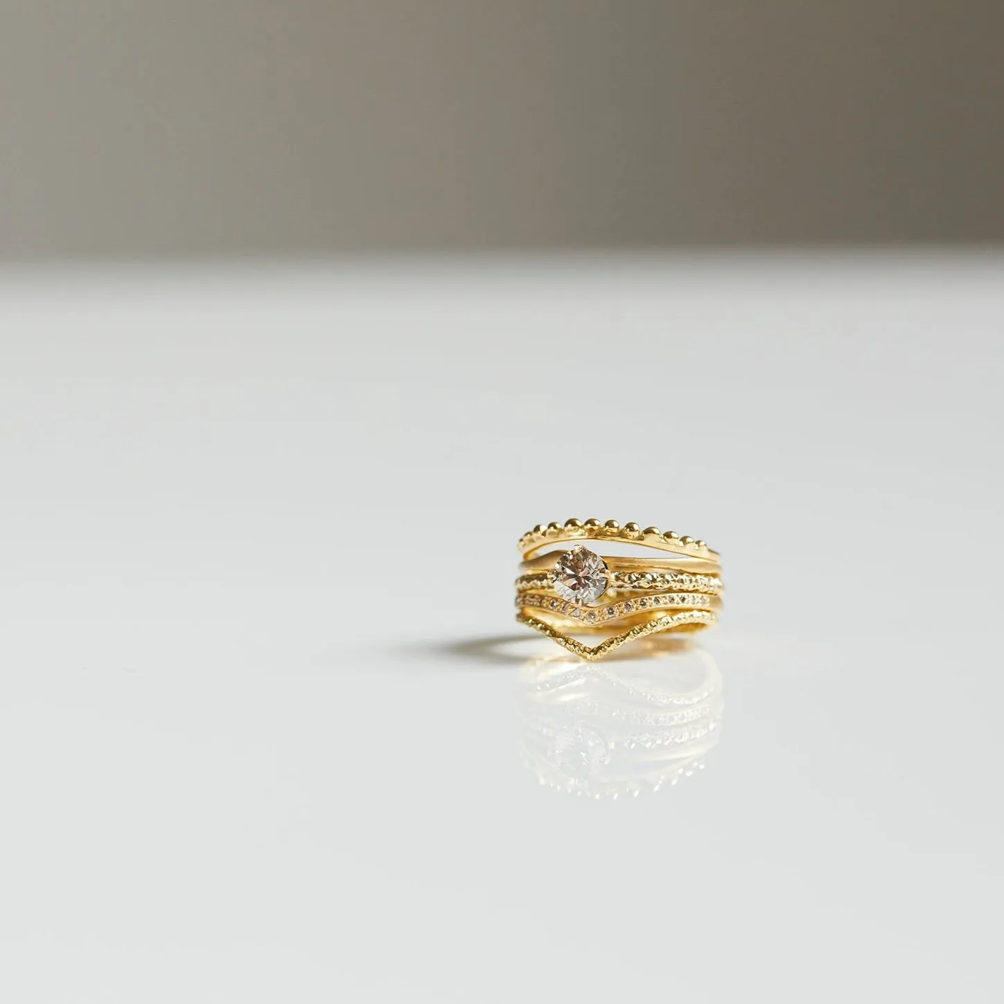5mm Brown Diamond Homespun Solitaire Ring | R9006BR