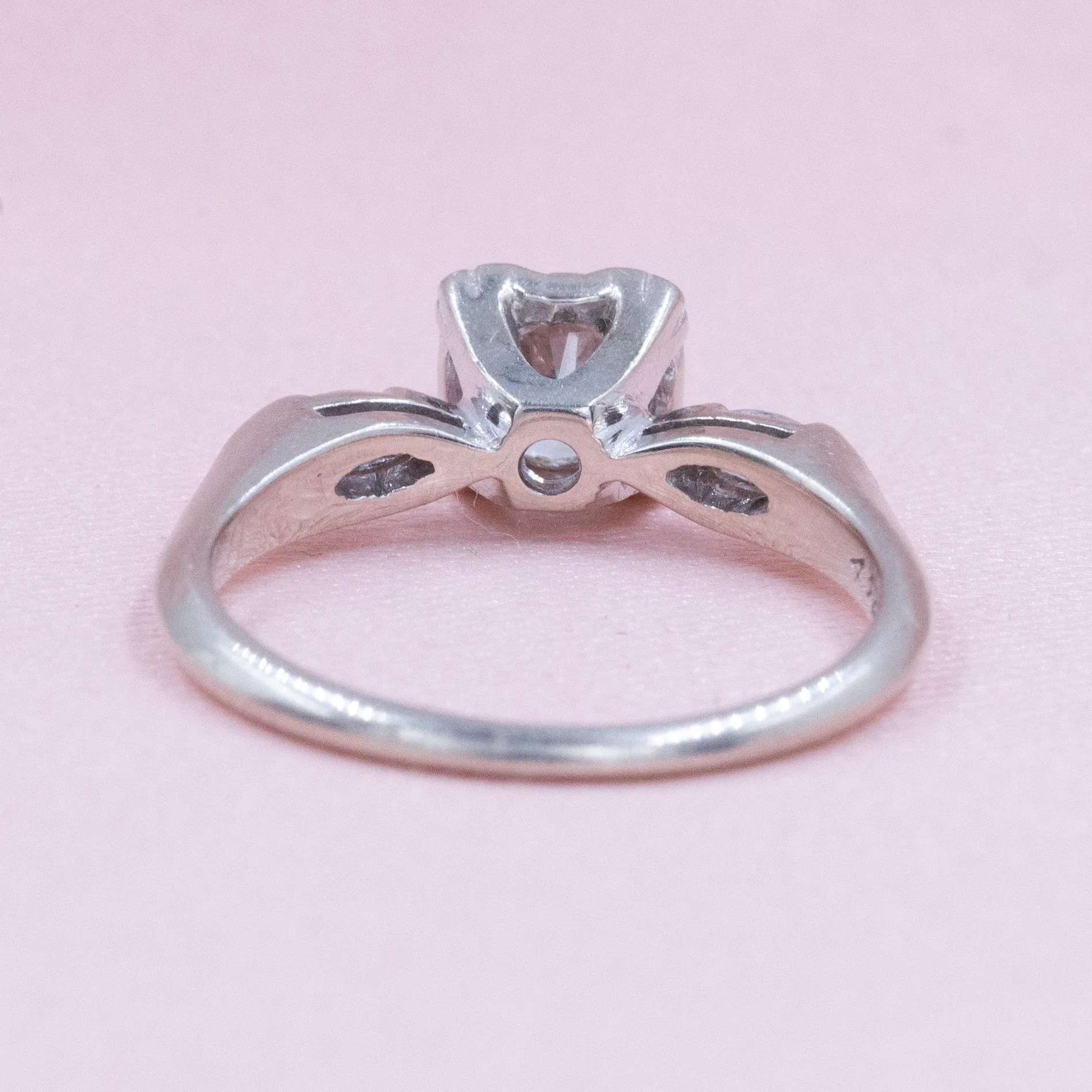 .60 Carat Diamond Ring With Marquise Sides