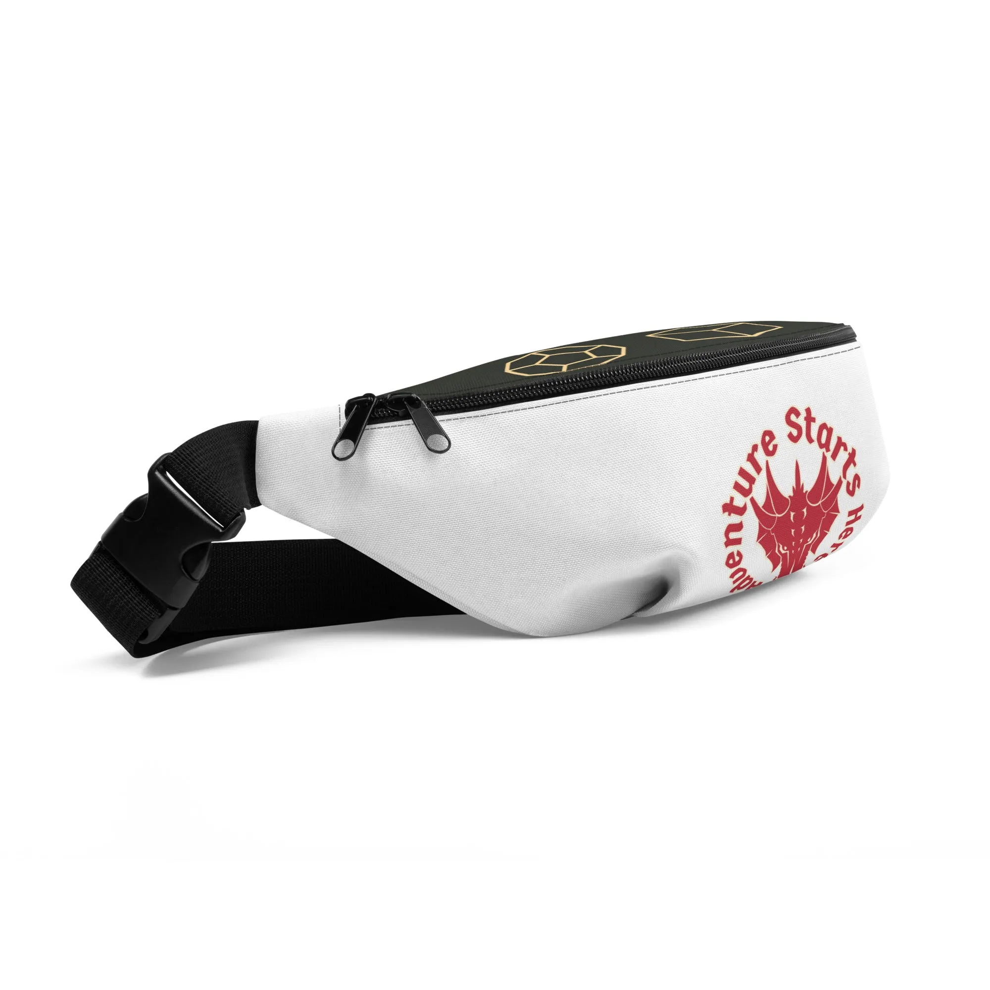 Adventure Starts Here Dice Fanny Pack