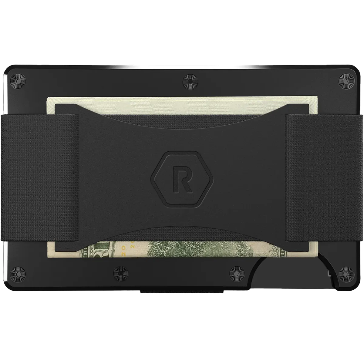 Aluminum Wallet with Cash Strap
