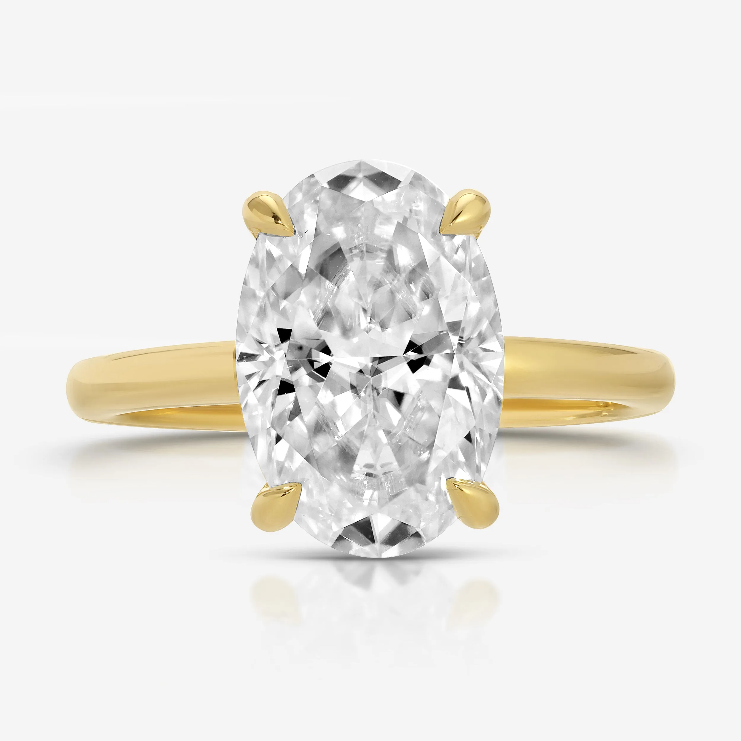Amanda (4.7ct) Oval Engagement Ring ( ) Hidden Halo
