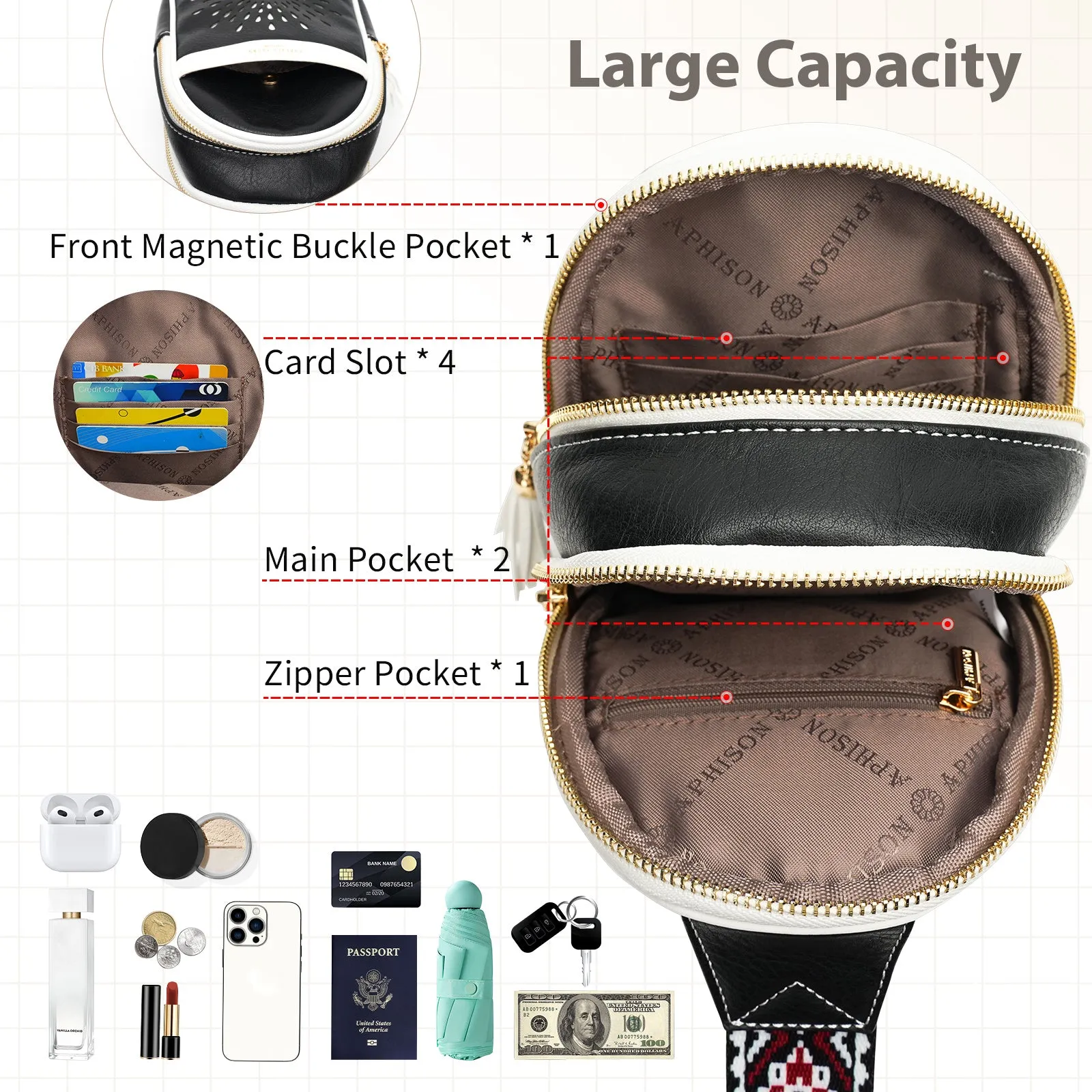 APHISON Fashion Sling Bag For Women - 1327