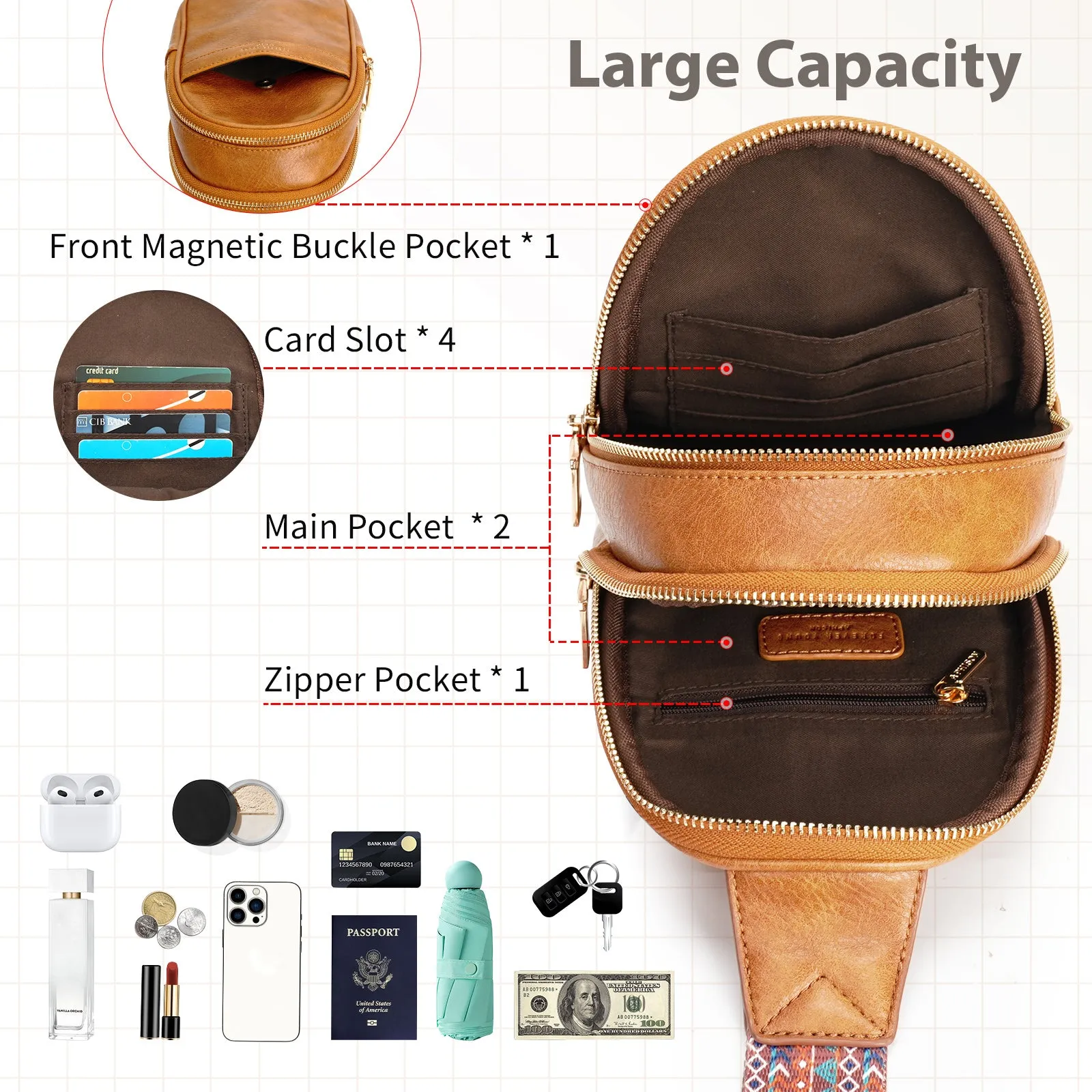 APHISON Fashion Sling Bag For Women - 1327