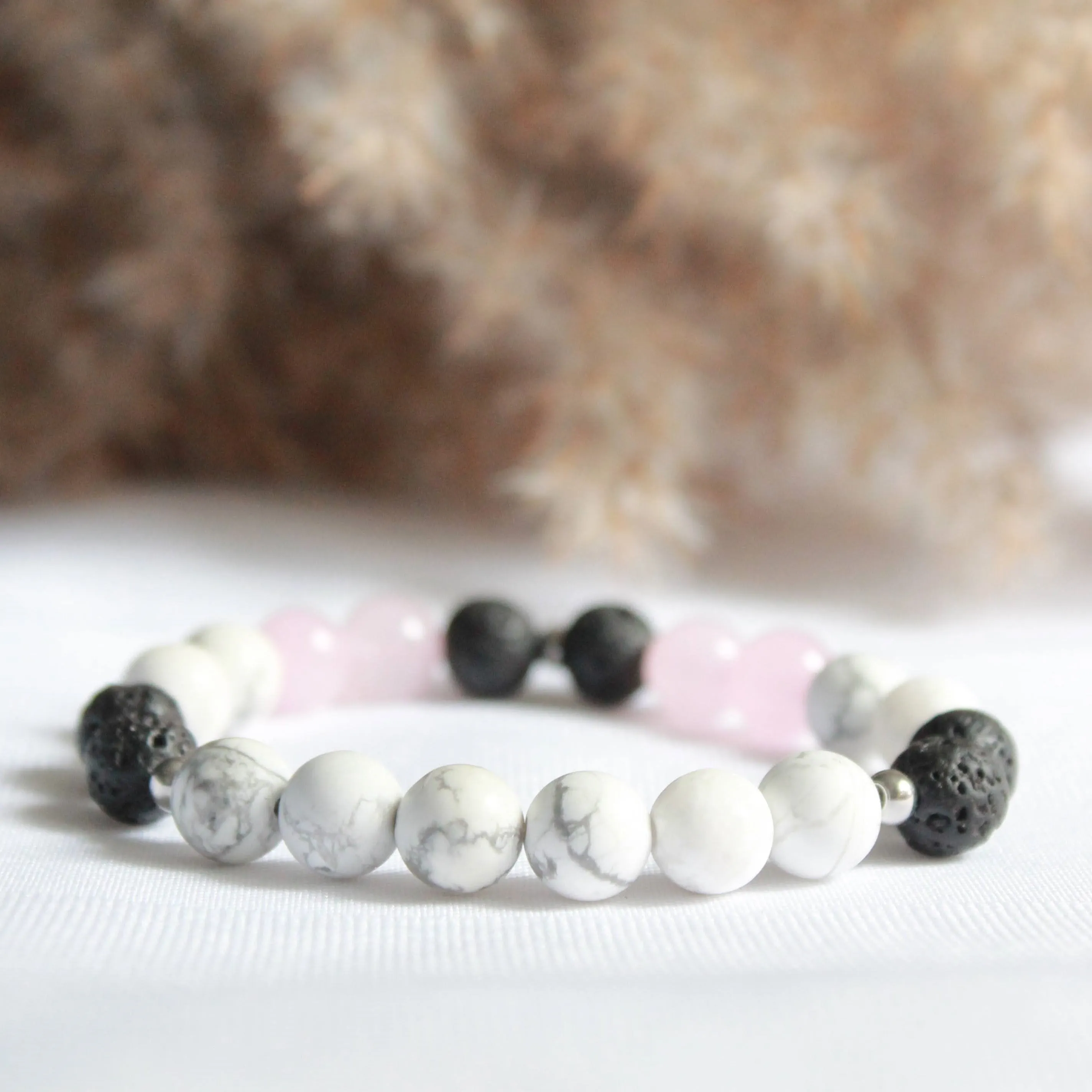 Aphrodite - bracelet diffuseur en pierres semi-précieuses pour femmes