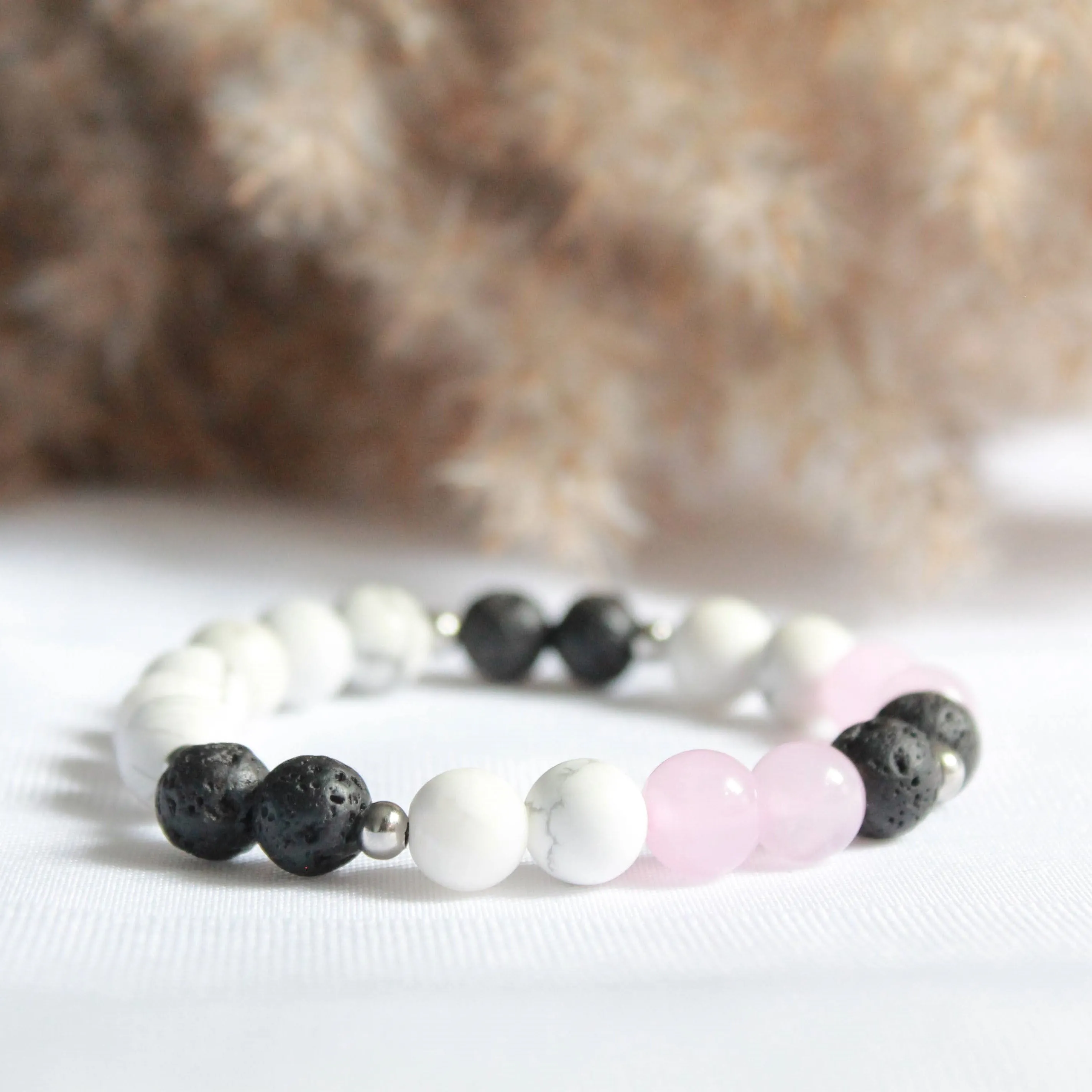 Aphrodite - bracelet diffuseur en pierres semi-précieuses pour femmes