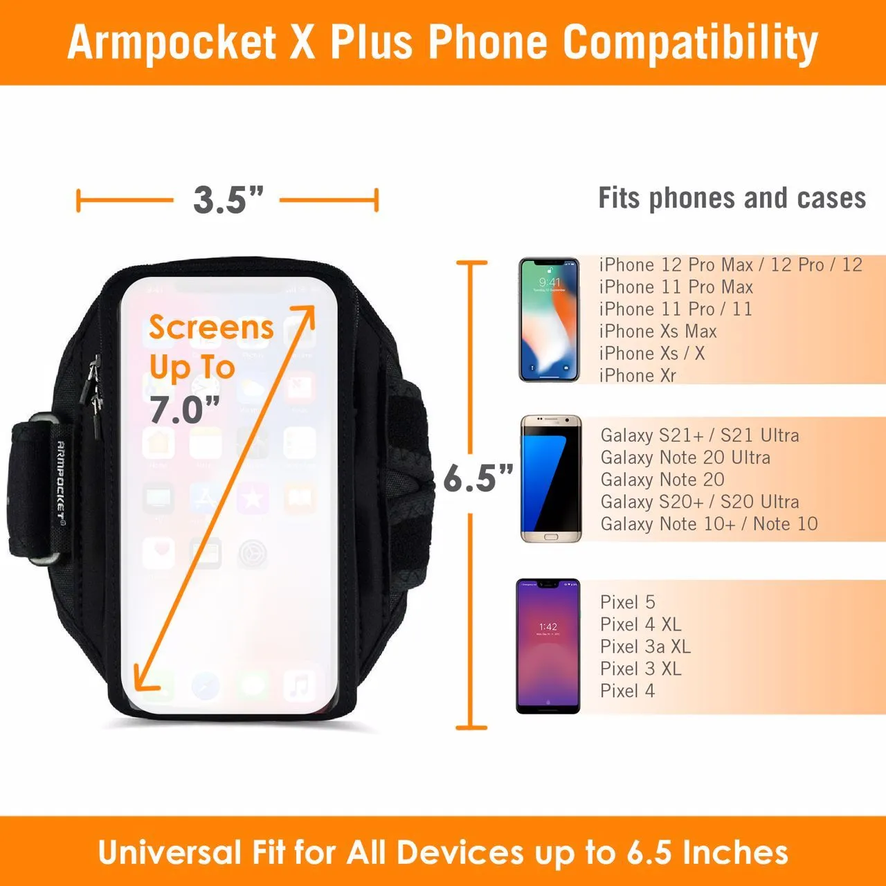 Armpocket X Plus armband for large full screen devices