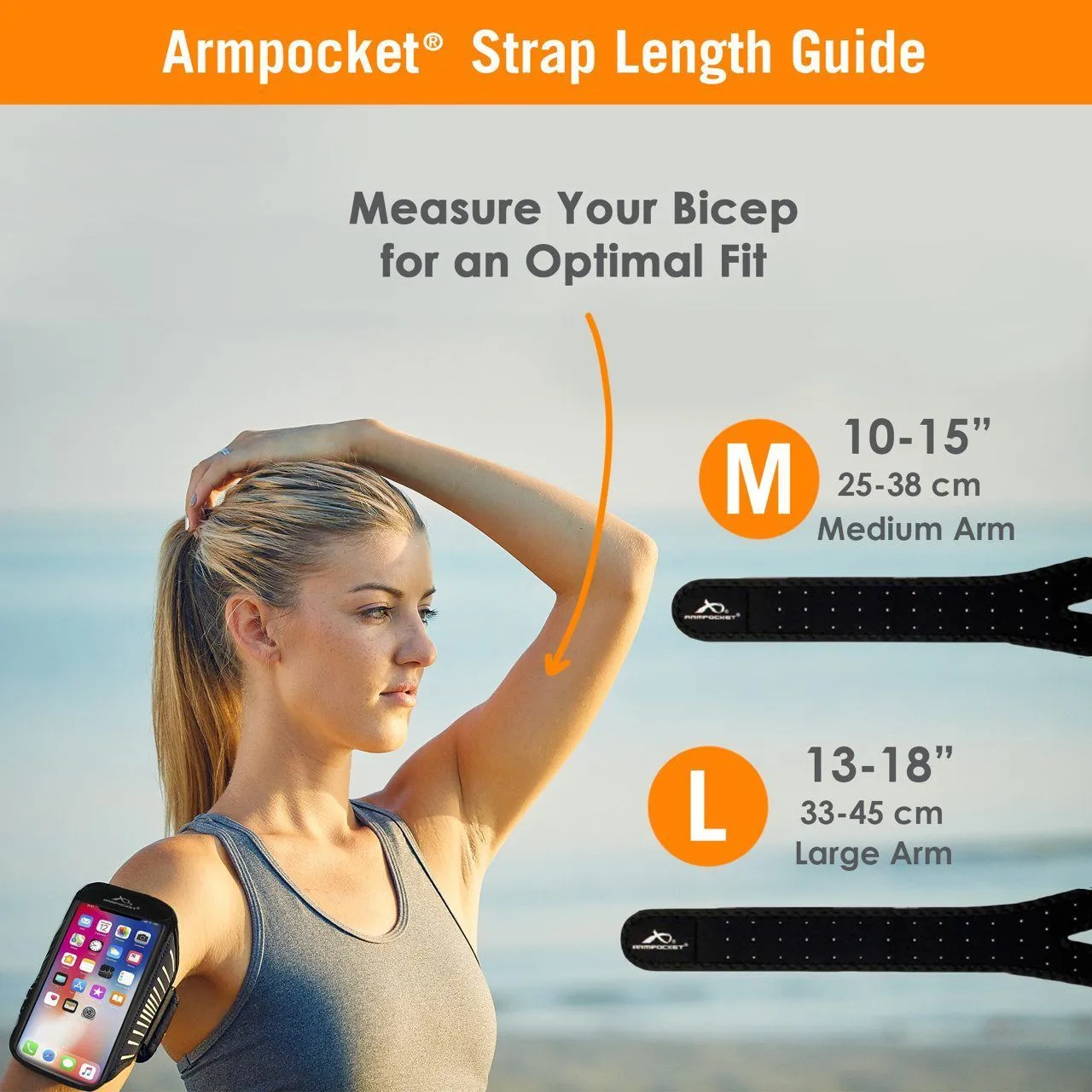 Armpocket X Plus armband for large full screen devices