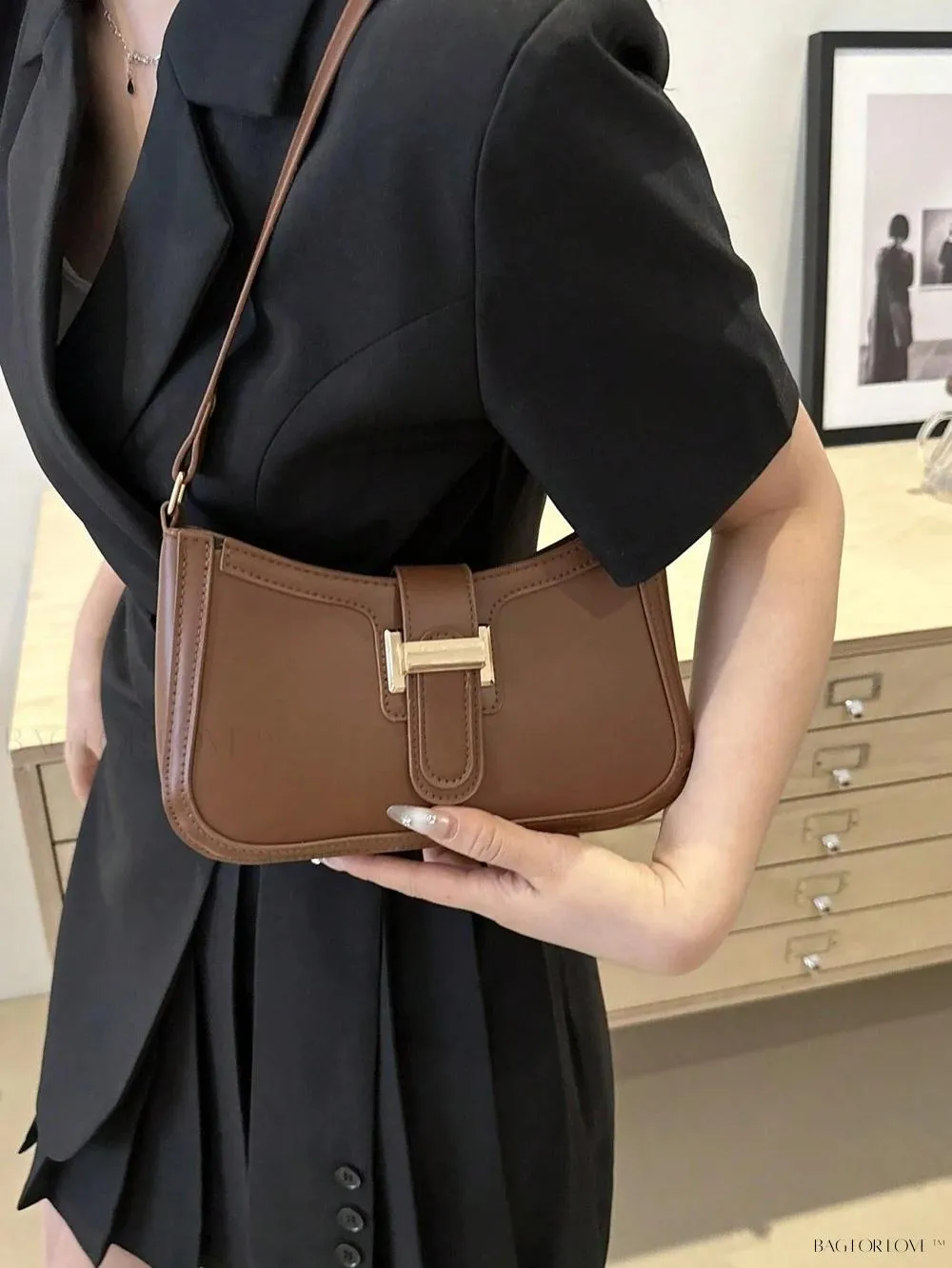 BagForLove - Elegant Crescent-Shaped Underarm Bag
