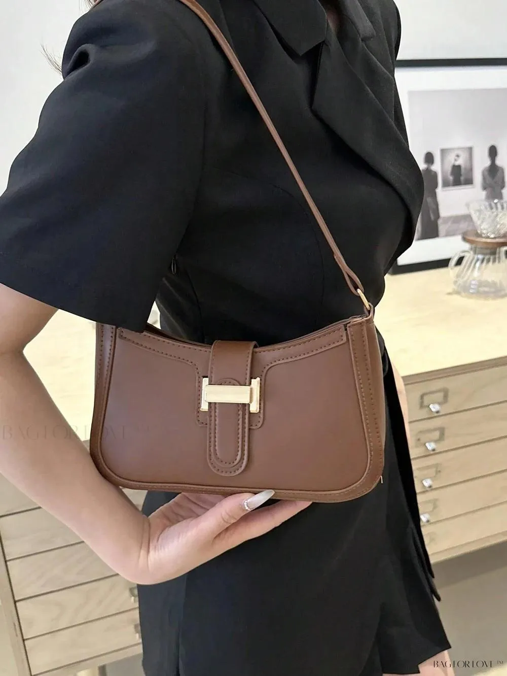 BagForLove - Elegant Crescent-Shaped Underarm Bag
