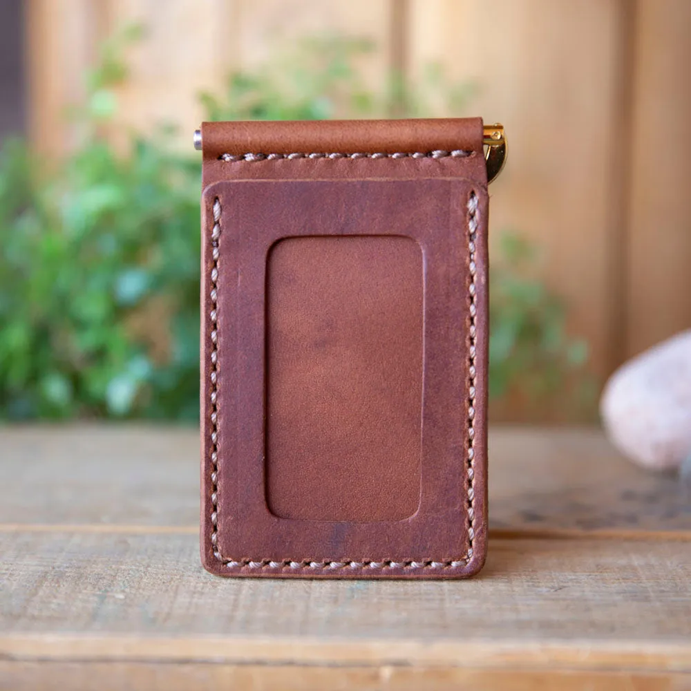 Bar Clip Leather Wallet