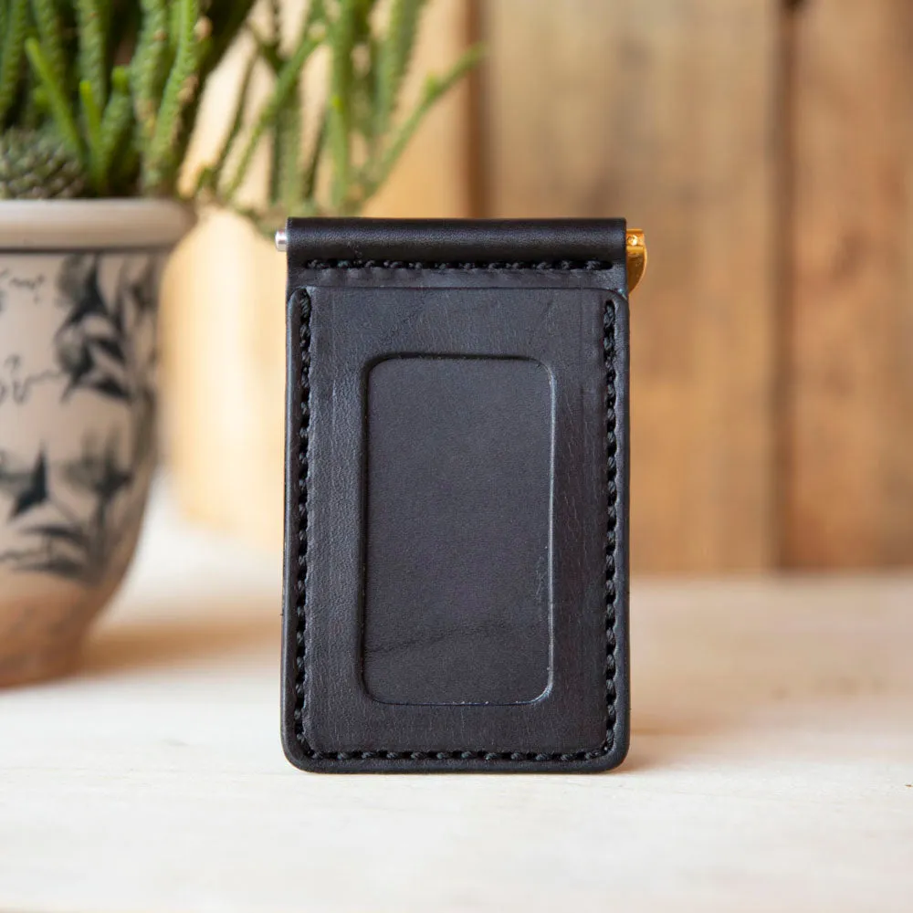 Bar Clip Leather Wallet