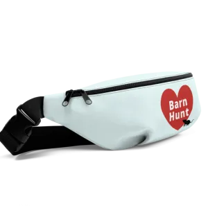 Barn Hunt in Heart w/ Rat Fanny Pack-Lt. blue