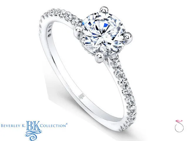 Beverley K Pave Diamond Engagement Ring 0.30ct in 18K