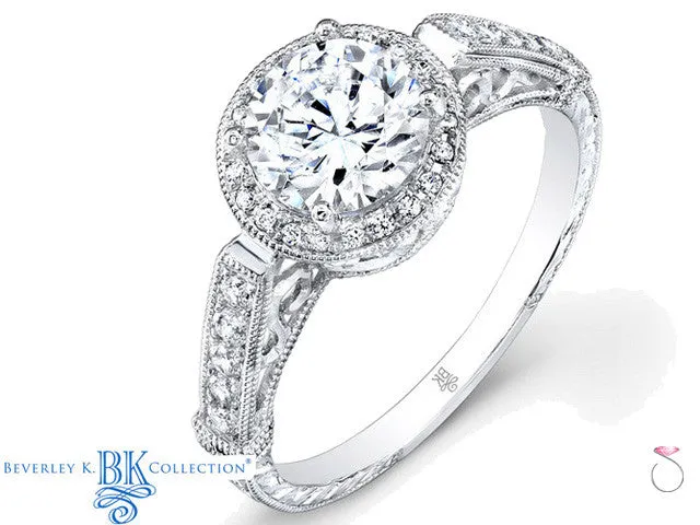 Beverley K Vintage Engagement Semi Mount Ring 0.21ct 18K