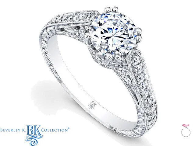 Beverley K Vintage Semi Mount Engagement Ring 0.35ct in 18K