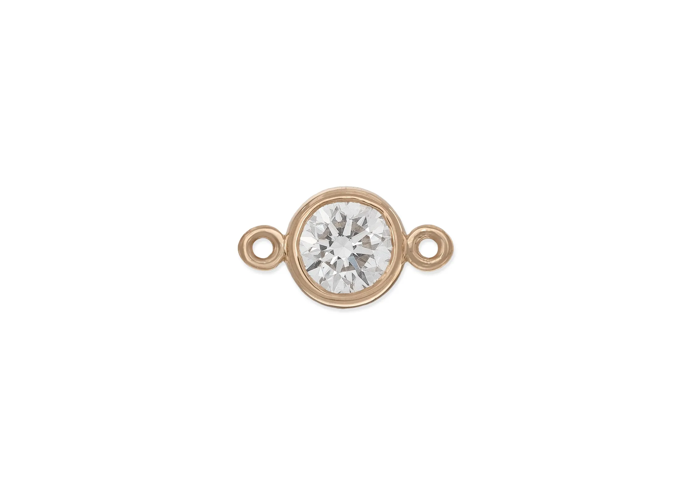 Bezel-Set 3.4mm Diamond Connector