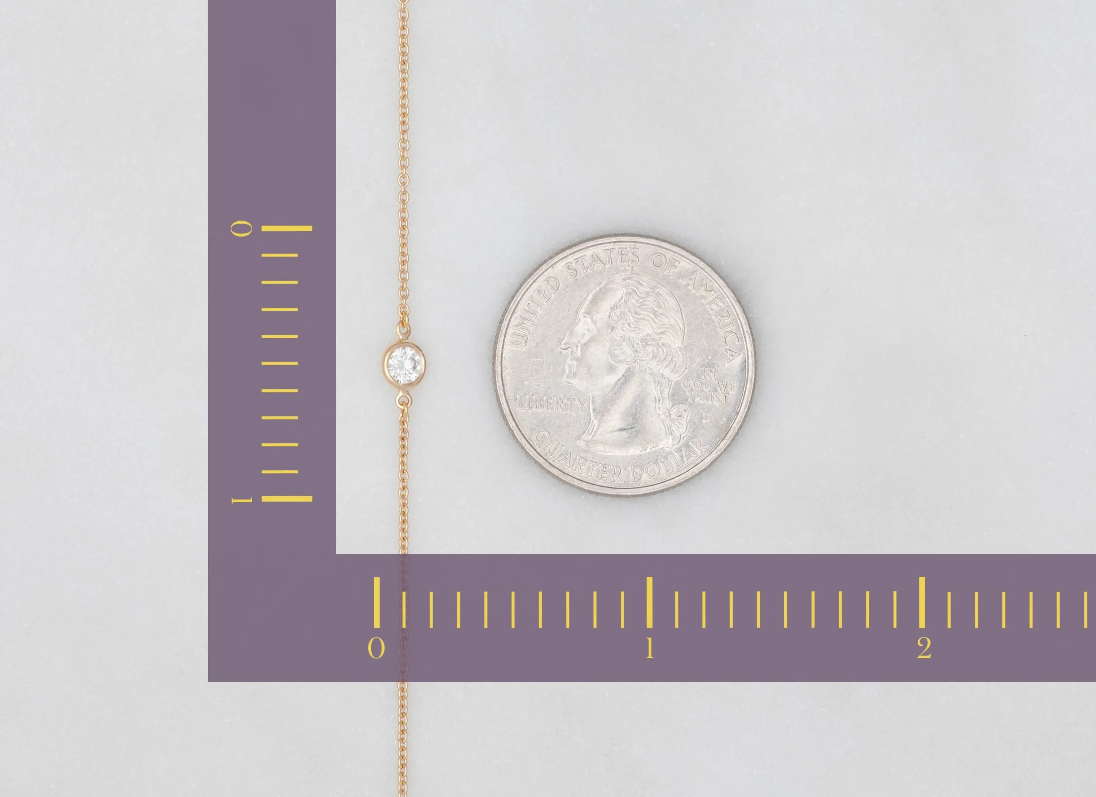 Bezel-Set 3.75mm Diamond Connector