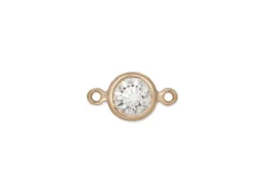 Bezel-Set 3.75mm Diamond Connector