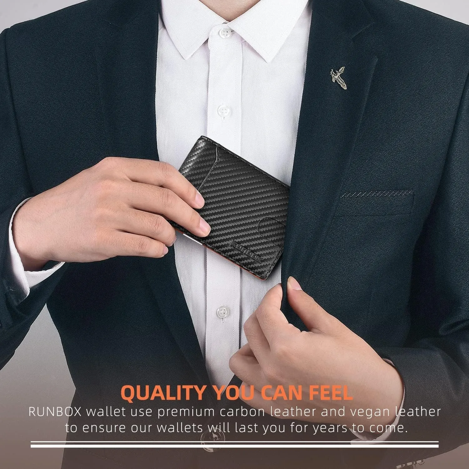Bifold Wallet for Men with Money Clip, Slim Front Pocket Wallet
