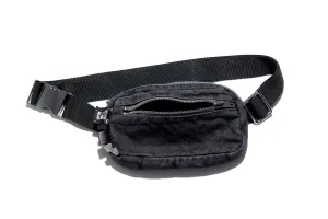 Black Denim Medium Fanny Pack