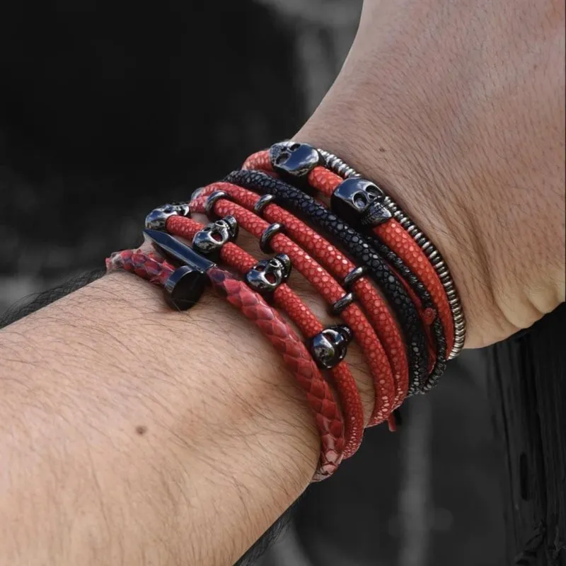 Black stingray bracelet (Unisex)