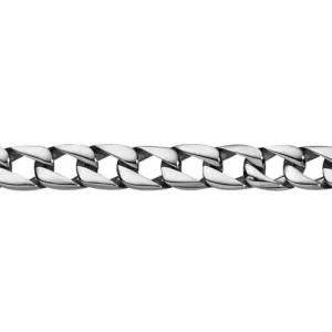 Blaze Stainless Steel Mens Curb Link Bracelet