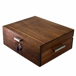 Brizard and Co. The "Organic Contempo" Cigar Humidor - Figured Walnut (60/70 Count)