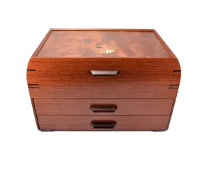 Bubinga Jewelry Chest with Drawers