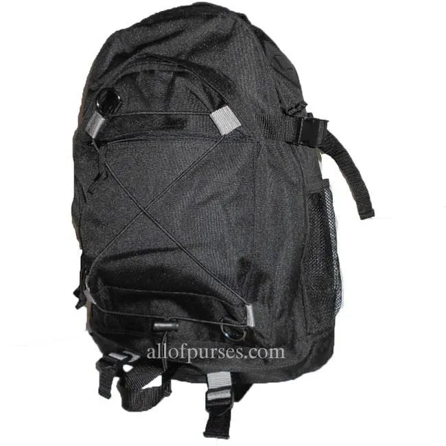 Bungee Black Daypack School Fanny Pack Backpack Sport hiking bag
