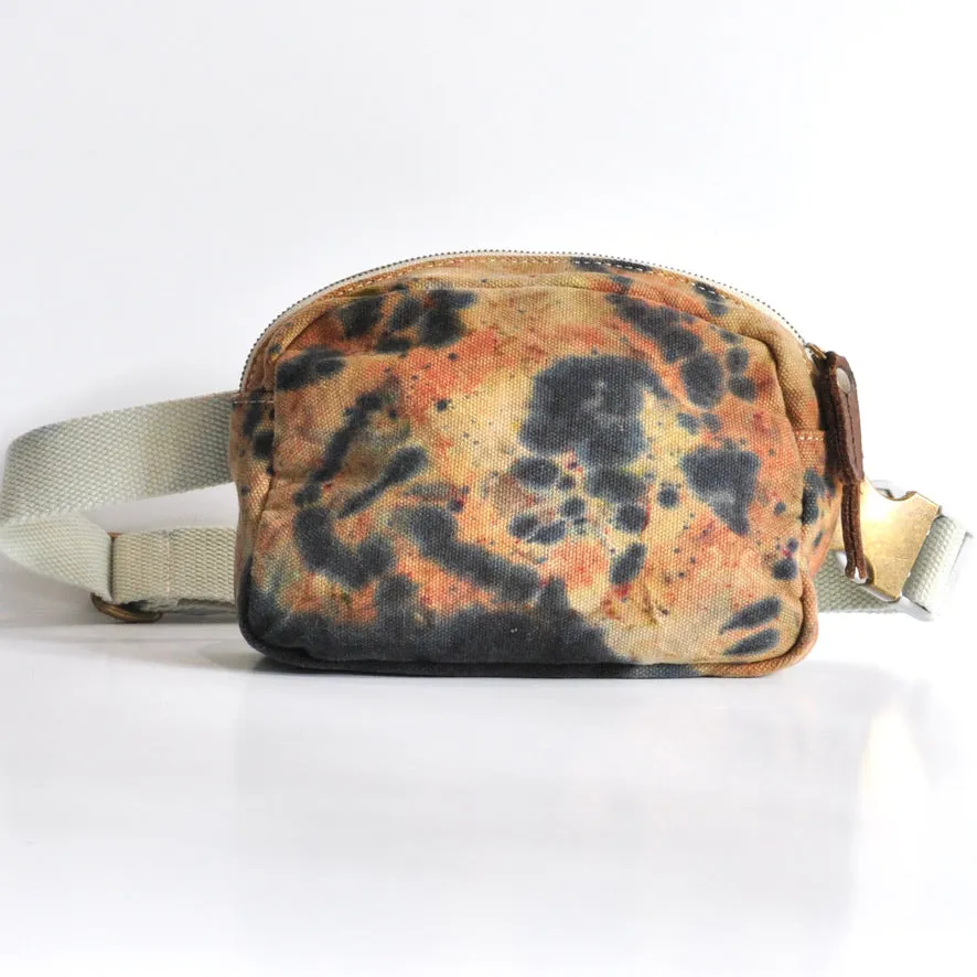 Canvas Fanny Packs - Dark Water Tie Dye
