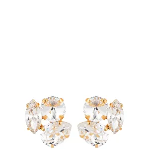 Caroline Svedbom Gold Jolie Earrings - Clear Crystal