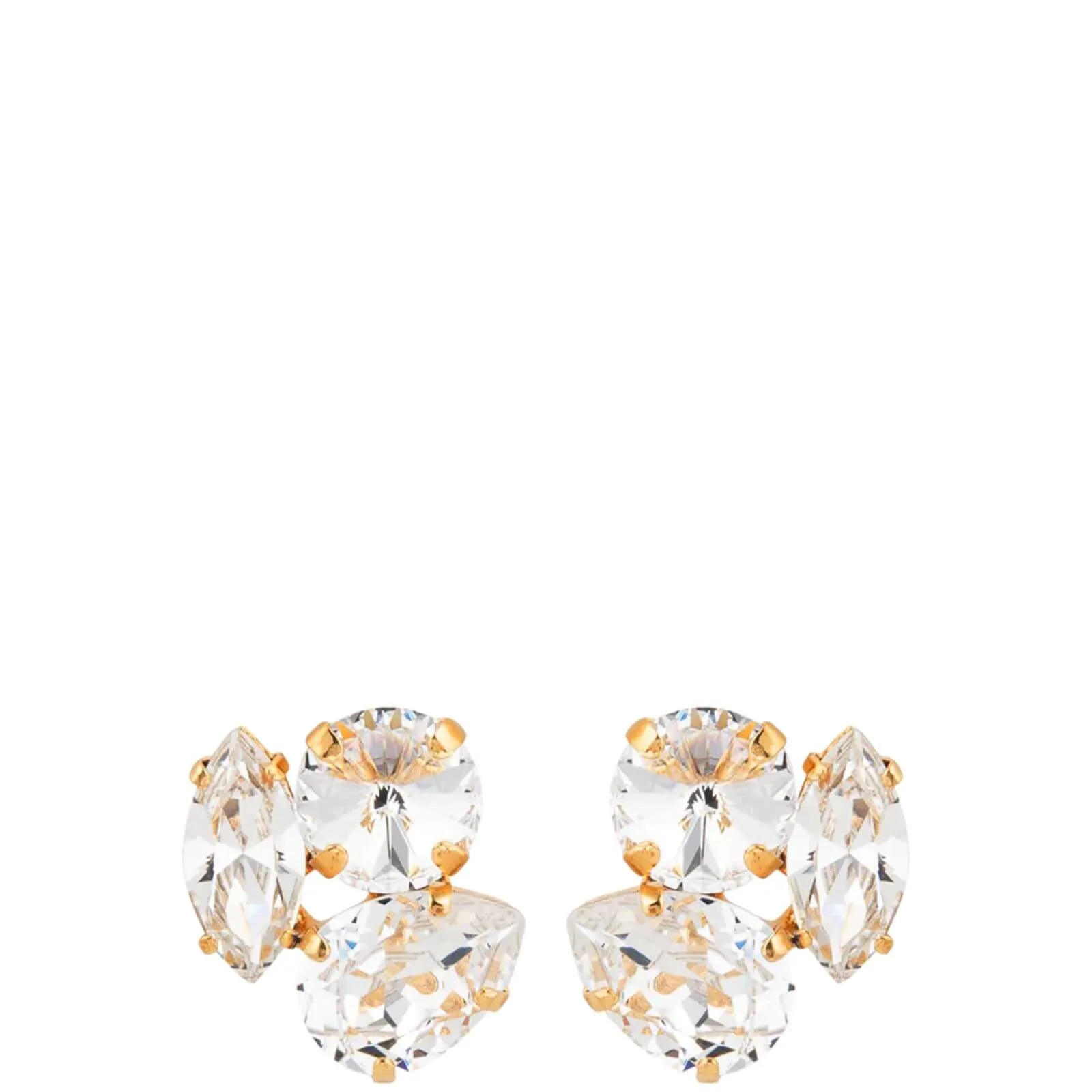 Caroline Svedbom Gold Jolie Earrings - Clear Crystal