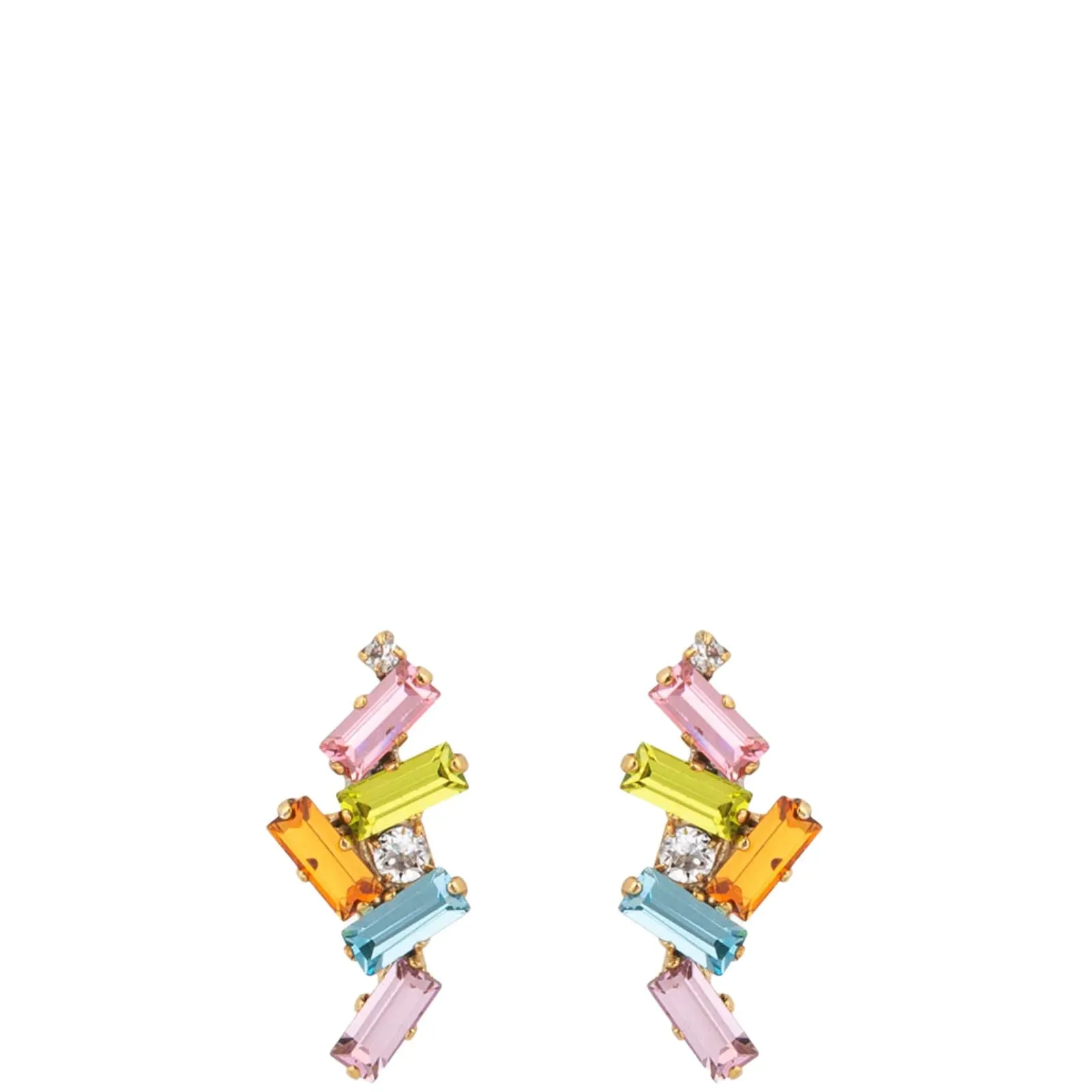 Caroline Svedbom Gold Nina Earrings - Pastel Combo