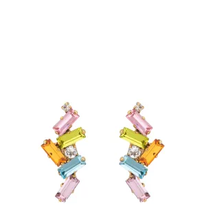 Caroline Svedbom Gold Nina Earrings - Pastel Combo