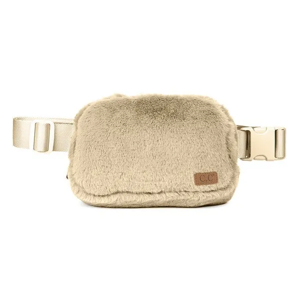 CC Faux Fur Belt Bag Fanny Pack