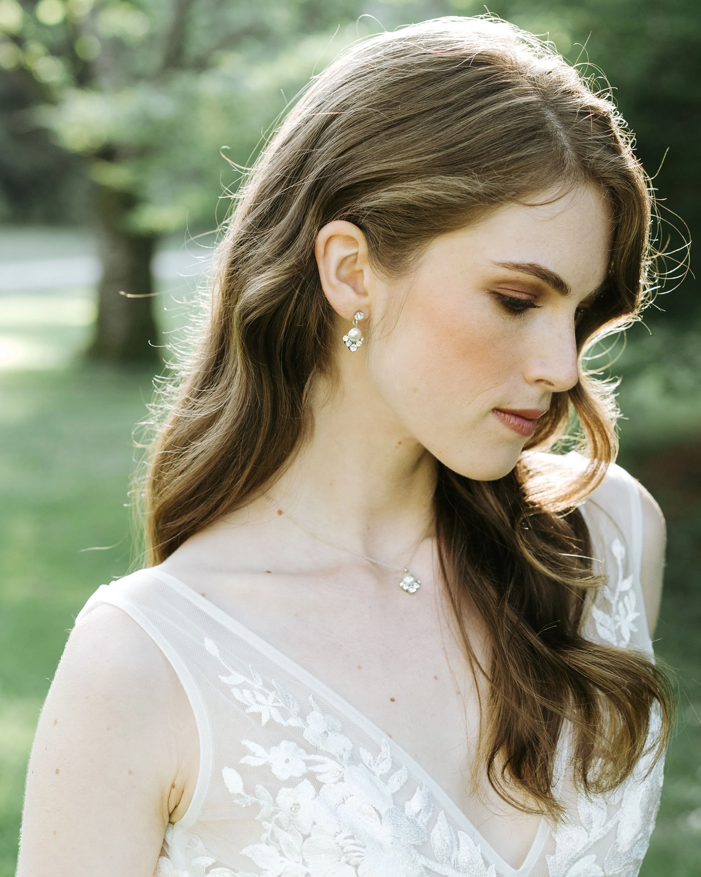 Celestial Pearl Drop Earrings