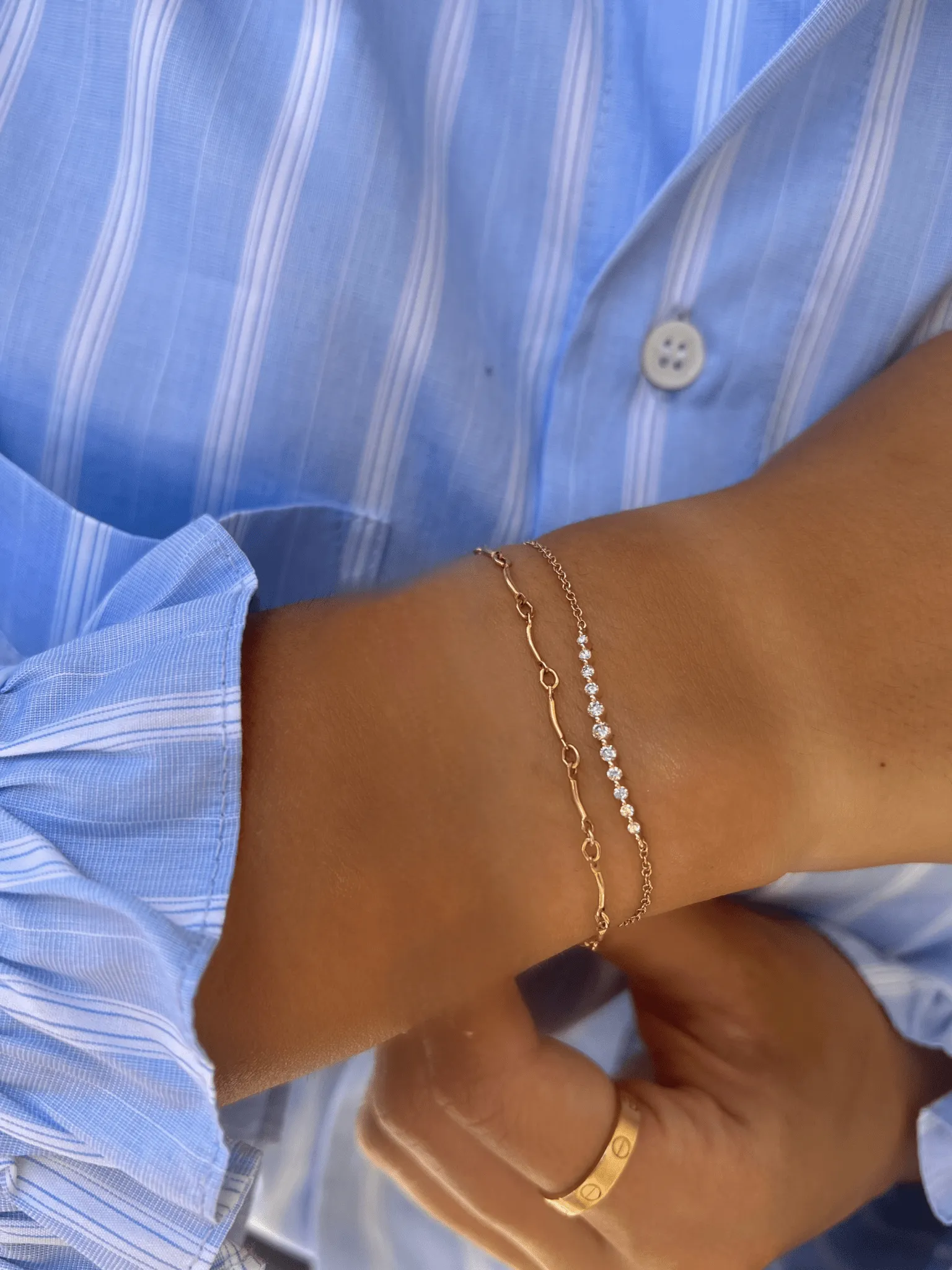 Chasing Diamonds Bracelet 14K