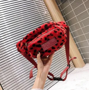 ChrissVonne Fierce Red Leopard Fanny Pack