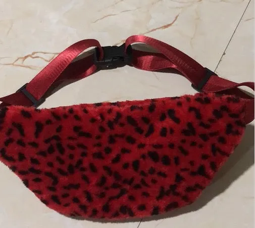 ChrissVonne Fierce Red Leopard Fanny Pack