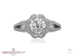 Christopher Designs Diamond Engagement Ring G78-RD150