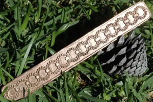 Circle Pattern Bracelet 20g - 6 13/16" x 7/8" inches - Bracelets Metalwork - Variety of Metal