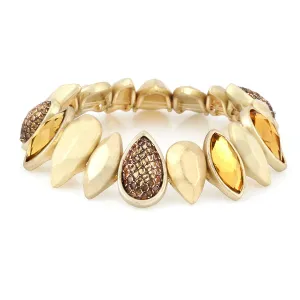 CITRINE CRYSTAL  BRACELETS #248GD2201 (10F3)