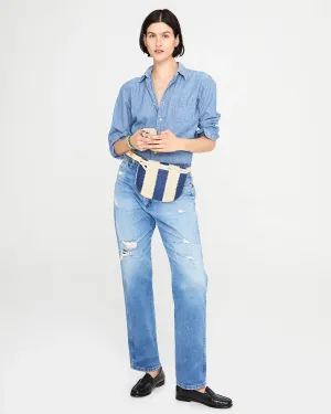 Classic Fanny Pack - Indigo & Cream
