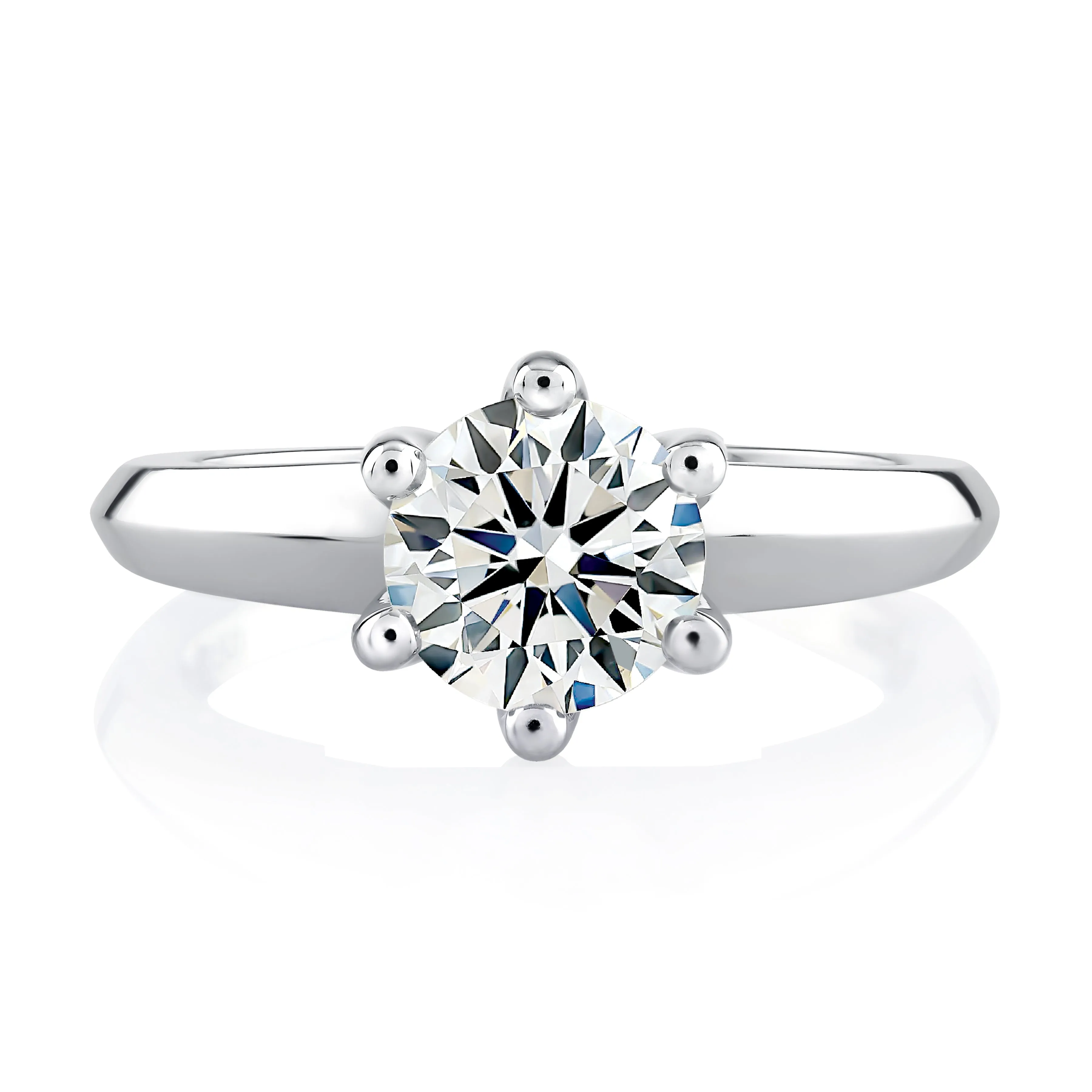 Classic Six Prong Solitaire Engagement Ring