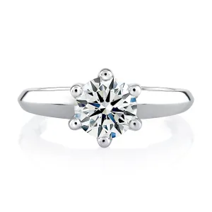 Classic Six Prong Solitaire Engagement Ring