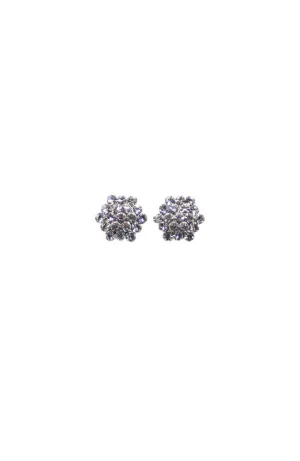 Clear Cluster Pierced Earring